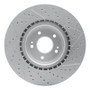 R1 10-16 Hyundai Genesis Coupe Front Left Drilled & Slotted Geo-Carbon Rotor