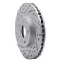 R1 08-14 Cadillac Cts Front Left Drilled & Slotted Geo-Carbon Rotor