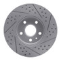 R1 08-14 Cadillac Cts Front Left Drilled & Slotted Geo-Carbon Rotor