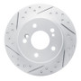 R1 87-15 Chrysler Crossfire Rear Left Drilled & Slotted Geo-Carbon Rotor