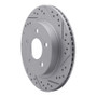 R1 93-97 Chevrolet Camaro Rear Right Drilled & Slotted Geo-Carbon Rotor
