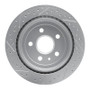 R1 08-19 Cadillac Cts Rear Right Drilled & Slotted Geo-Carbon Rotor