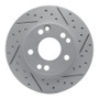 R1 87-93 Mercedes-Benz 190D Front Right Drilled & Slotted Geo-Carbon Rotor