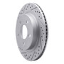 R1 93-97 Chevrolet Camaro Rear Left Drilled & Slotted Geo-Carbon Rotor