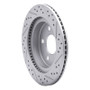 R1 93-97 Chevrolet Camaro Rear Left Drilled & Slotted Geo-Carbon Rotor