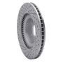 R1 09-11 Hyundai Genesis Sedan Front Right Drilled & Slotted Geo-Carbon Rotor