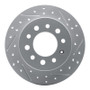 R1 03-08 Hyundai Tiburon Rear Right Drilled & Slotted Geo-Carbon Rotor