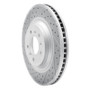 R1 06-16 Buick Lucerne Front Left Drilled & Slotted Geo-Carbon Rotor