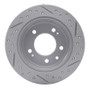 R1 09-16 Hyundai Tucson Rear Left Drilled & Slotted Geo-Carbon Rotor