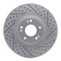 R1 09-14 Hyundai Genesis Sedan Front Right Drilled & Slotted Geo-Carbon Rotor