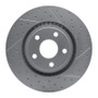 R1 11-25 Dodge Durango Front Right Drilled & Slotted Geo-Carbon Rotor