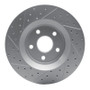 R1 11-25 Dodge Durango Front Right Drilled & Slotted Geo-Carbon Rotor