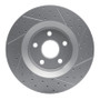 R1 11-25 Dodge Durango Front Left Drilled & Slotted Geo-Carbon Rotor