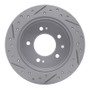 R1 07-10 Hyundai Elantra Rear Right Drilled & Slotted Geo-Carbon Rotor