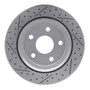R1 11-25 Dodge Durango Rear Right Drilled & Slotted Geo-Carbon Rotor