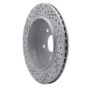 R1 11-25 Dodge Durango Rear Right Drilled & Slotted Geo-Carbon Rotor