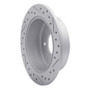 R1 07-10 Hyundai Elantra Rear Left Drilled & Slotted Geo-Carbon Rotor