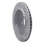 R1 11-25 Dodge Durango Rear Left Drilled & Slotted Geo-Carbon Rotor