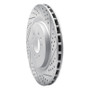 R1 04-11 Cadillac Sts Rear Right Drilled & Slotted Geo-Carbon Rotor