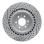 R1 04-11 Cadillac Sts Rear Right Drilled & Slotted Geo-Carbon Rotor