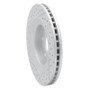 R1 06-10 Jeep Grand Cherokee Front Right Drilled & Slotted Geo-Carbon Rotor