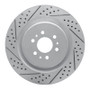 R1 04-11 Cadillac Cts Rear Left Drilled & Slotted Geo-Carbon Rotor