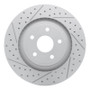 R1 06-10 Jeep Grand Cherokee Front Left Drilled & Slotted Geo-Carbon Rotor