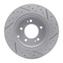 R1 05-20 Hyundai Tucson Rear Right Drilled & Slotted Geo-Carbon Rotor