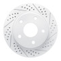 R1 05-11 Dodge Dakota RWD Front Right Drilled & Slotted Geo-Carbon Rotor