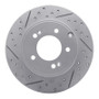 R1 05-20 Hyundai Azera Rear Left Drilled & Slotted Geo-Carbon Rotor