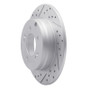 R1 05-20 Hyundai Azera Rear Left Drilled & Slotted Geo-Carbon Rotor