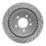 R1 03-11 Cadillac Sts Rear Right Drilled & Slotted Geo-Carbon Rotor
