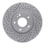 R1 05-24 Hyundai Sonata Front Left Drilled & Slotted Geo-Carbon Rotor