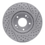 R1 05-24 Hyundai Sonata Front Left Drilled & Slotted Geo-Carbon Rotor