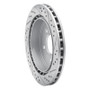 R1 03-11 Cadillac Cts Rear Left Drilled & Slotted Geo-Carbon Rotor
