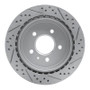 R1 03-11 Cadillac Cts Rear Left Drilled & Slotted Geo-Carbon Rotor