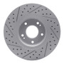 R1 04-11 Hyundai Azera Front Right Drilled & Slotted Geo-Carbon Rotor