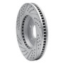 R1 03-08 Cadillac Seville Front Right Drilled & Slotted Geo-Carbon Rotor