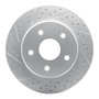R1 02-24 Chrysler Aspen Front Left Drilled & Slotted Geo-Carbon Rotor