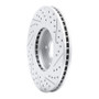 R1 04-11 Hyundai Xg350 Front Left Drilled & Slotted Geo-Carbon Rotor