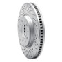 R1 03-08 Cadillac Cts Front Left Drilled & Slotted Geo-Carbon Rotor