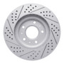 R1 03-07 Cadillac Cts Front Right Drilled & Slotted Geo-Carbon Rotor