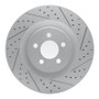 R1 05-23 Chrysler 300 Front Right Drilled & Slotted Geo-Carbon Rotor