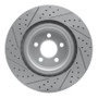 R1 05-23 Chrysler 300 Front Right Drilled & Slotted Geo-Carbon Rotor