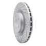R1 05-23 Chrysler 300 Front Left Drilled & Slotted Geo-Carbon Rotor