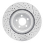 R1 05-23 Chrysler 300 Front Left Drilled & Slotted Geo-Carbon Rotor