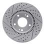R1 03-13 Hyundai Tucson Front Right Drilled & Slotted Geo-Carbon Rotor