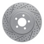 R1 05-23 Chrysler 300 Front Left Drilled & Slotted Geo-Carbon Rotor