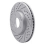 R1 03-13 Hyundai Tucson Front Left Drilled & Slotted Geo-Carbon Rotor