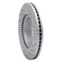 R1 03-13 Hyundai Tucson Front Left Drilled & Slotted Geo-Carbon Rotor